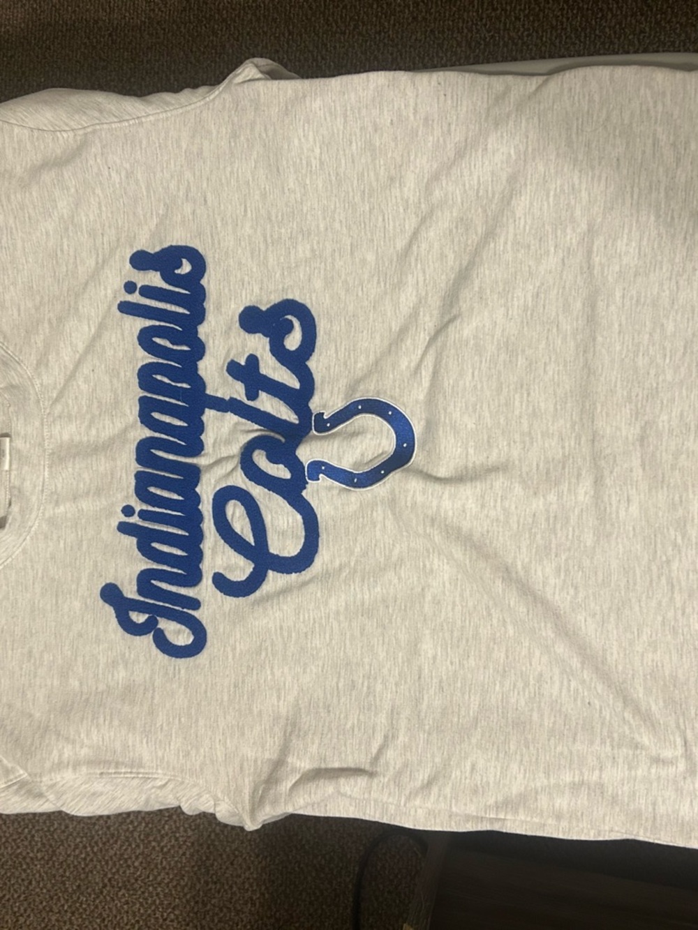 Team Apparel Light Gray Kids T‑Shirt with Blue Indianapolis Colts Script